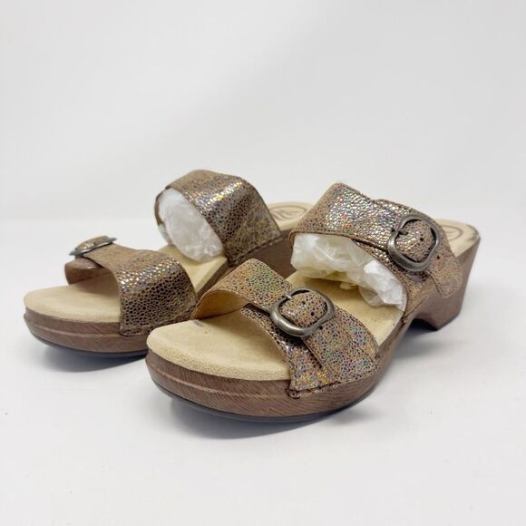 DANSKO | Sophie Sandals with Sparkly Speckles & Buckle Detail Women’s Size 41 - Picture 1 of 13